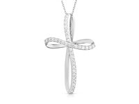 Collar PG Gioielli Mujer Infinity in Oro blanco Diamante CRINFINITY/3P-1M